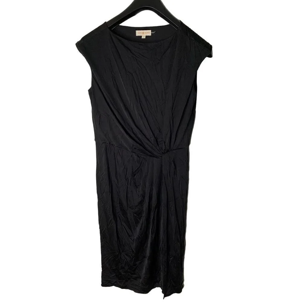 Tory Burch 100% silk black dress women's size small